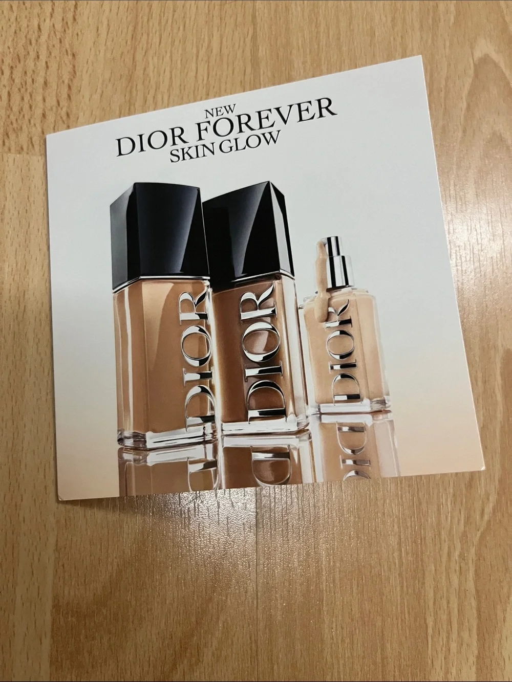 Dior Forever Skin Glow Foundation Shade Sample Card